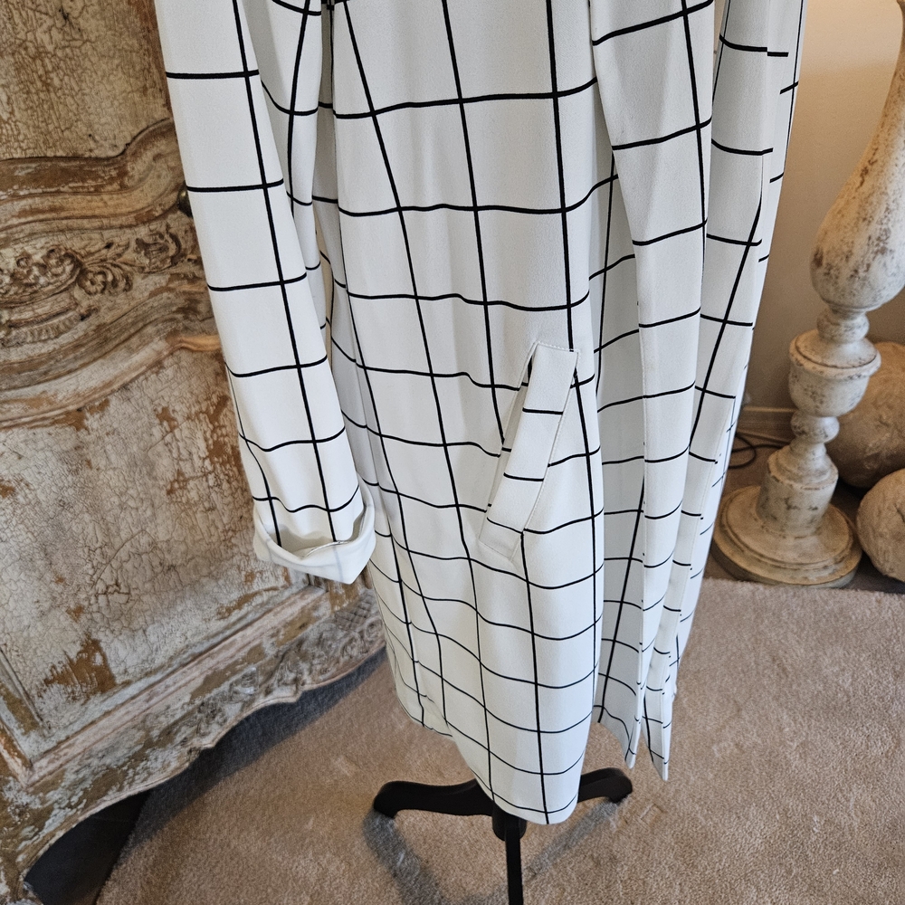 MELLODAY Monochrome Checkered Blazer - Picture 5 of 10